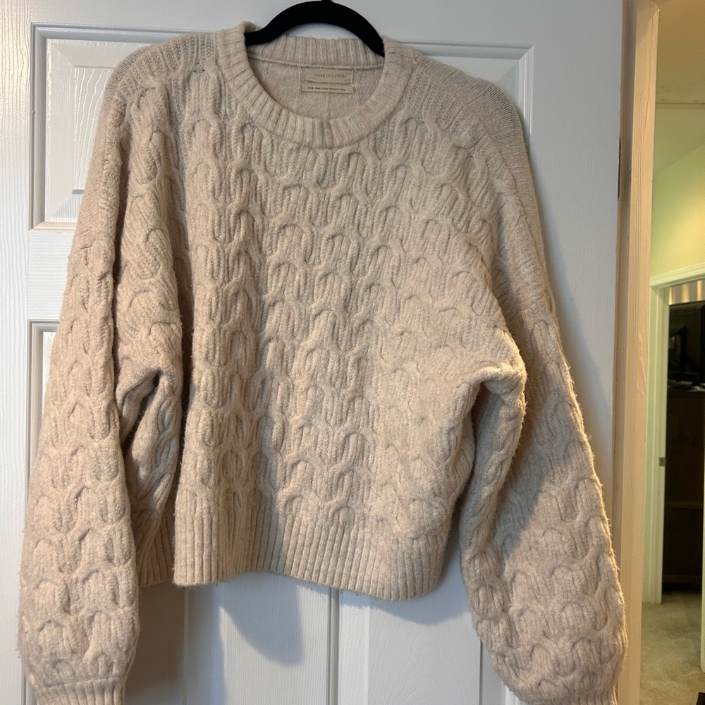 Cozy Cream Cable Knit Sweater